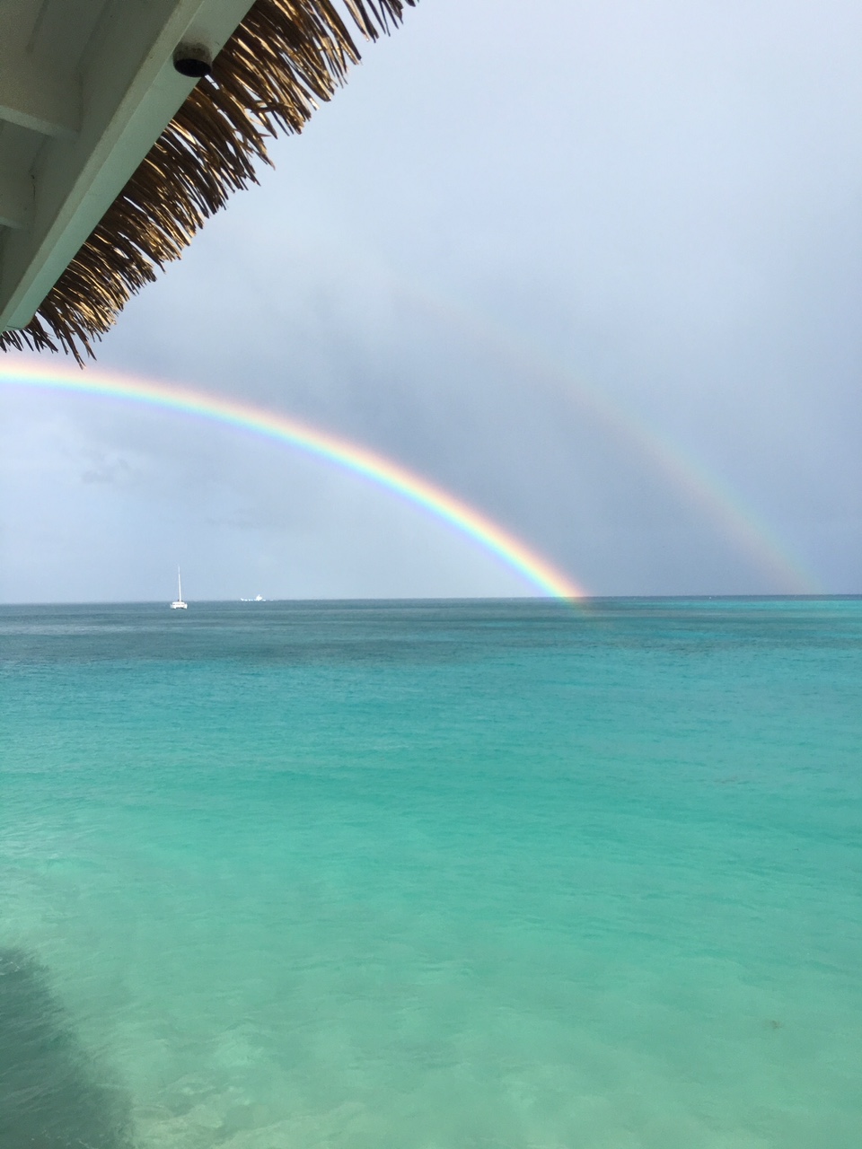 arc en ciel en turquoise